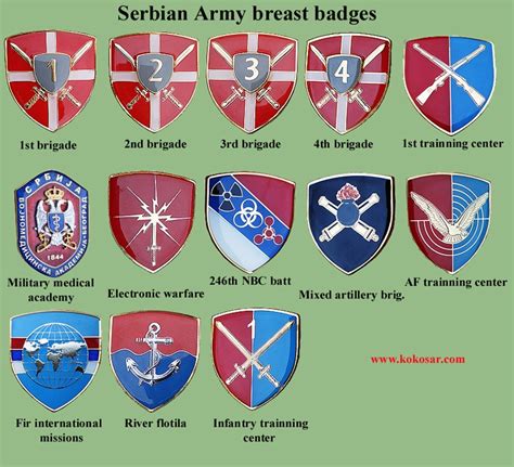 Serbian armed forces insignias from my collection