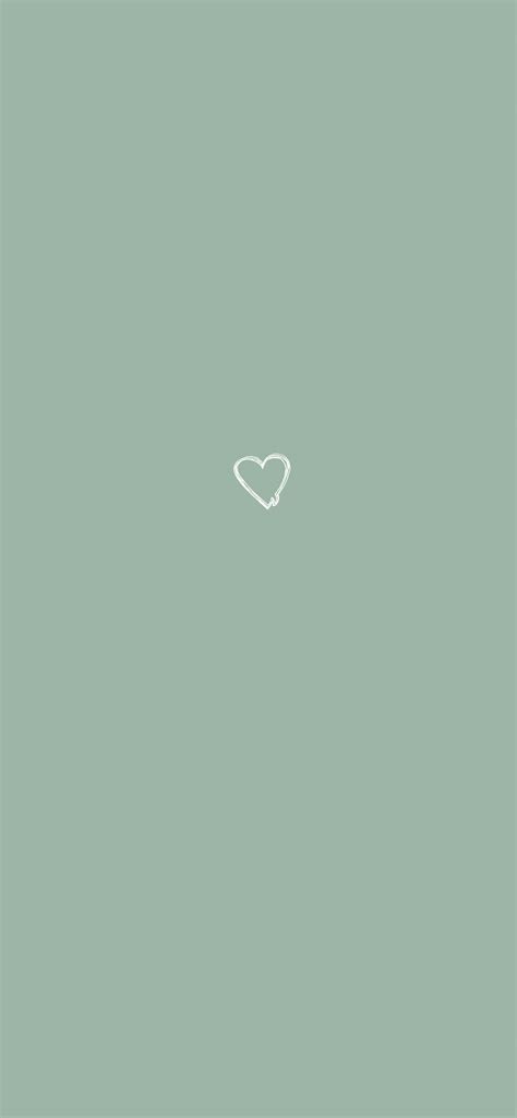 35 Sage Green Aesthetic Wallpapers : Heart - Idea Wallpapers , iPhone Wallpapers,Color Schemes