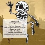 Dancing Skeleton Halloween Woodworking Pattern - WoodworkersWorkshop