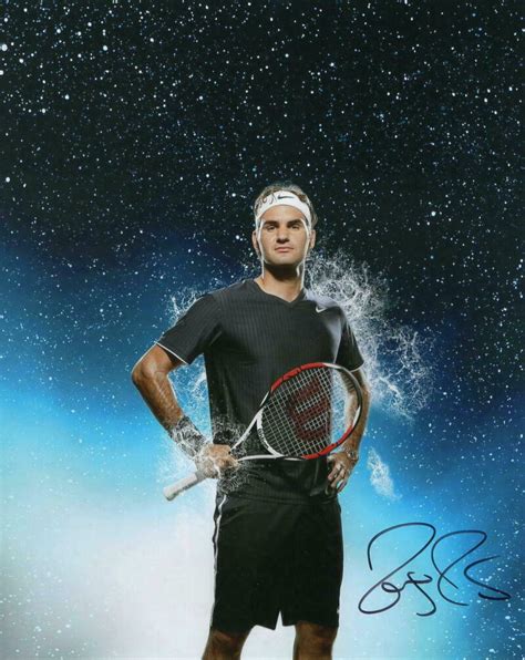 ROGER FEDERER SIGNED AUTOGRAPH 8X10 PHOTO - TENNIS GRAND SLAM CHAMPION ...