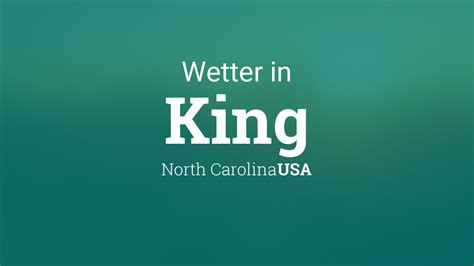 Wetter King, North Carolina, USA heute und morgen