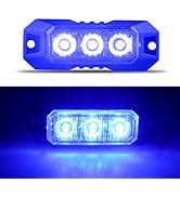 Amazon.com: Raryloy 4 LED Red Strobe Lights Vehicles Trucks Emergency ...