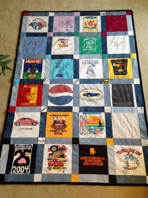 T-shirt with jeans borders | Shirt quilt, Quilts, Diy crafts