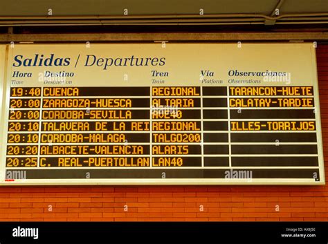 Old Train Timetable