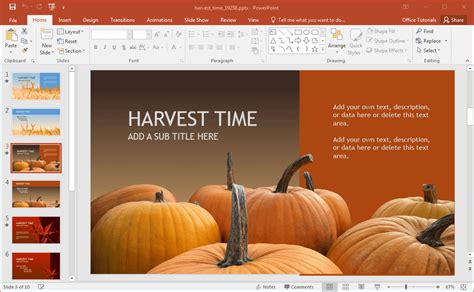 Animated Harvest PowerPoint Template