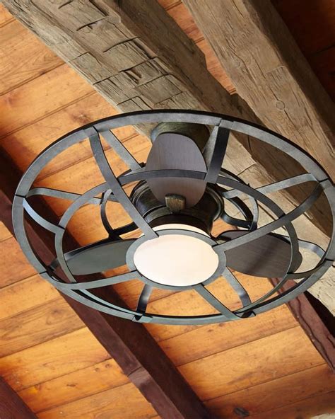 Alsace Outdoor Cage Ceiling Fan #Decoratingkitchen | Caged ceiling fan ...