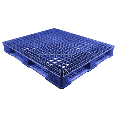 40 x 48 Stackable FDA Approved Plastic Pallet - Blue | One Way Solutions #PP-O-40-R5FDA-Blue