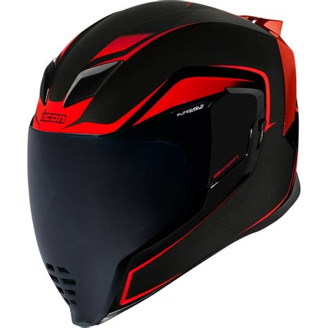 Icon Airflite Crosslink Motorcycle Helmet Red/Black - Walmart.com - Walmart.com