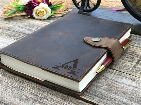 Personalized Leather Journal Notebook Refillable Antique A5 | Etsy