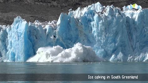 Iceberg calving in South Greenland. Awesome!! - YouTube