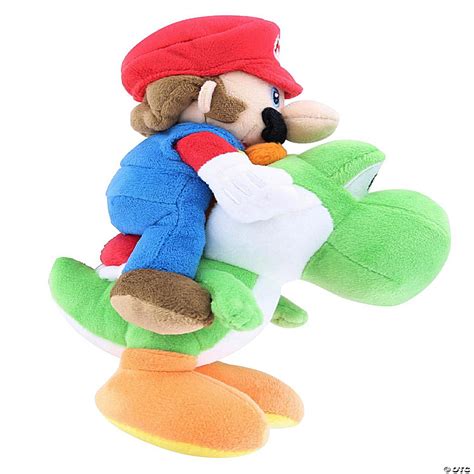 Super Mario All Star Collection 8 Inch Plush Mario Riding Yoshi | Oriental Trading