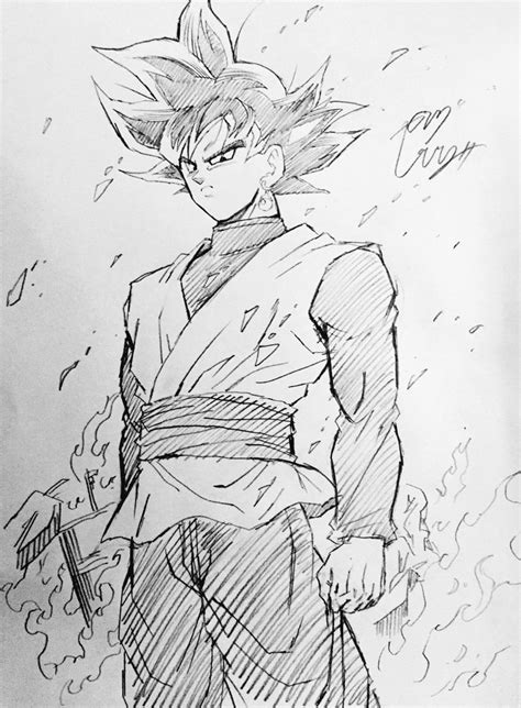 Black Goku. Drawn by Young Jijii. Found by: #SonGokuKakarot | Goku ...