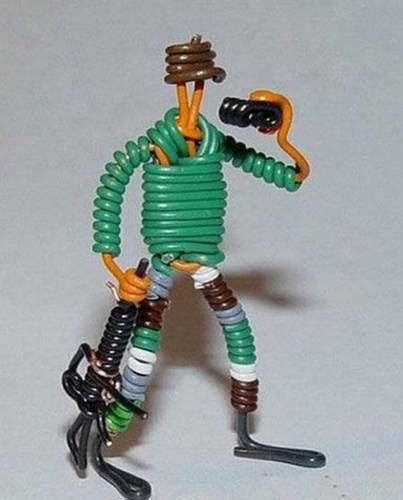 Electric Wire Art: Badass Wire Soldiers - XciteFun.net