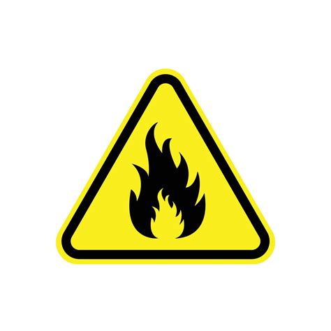 Fire danger sign. Vector illustration 11186718 Vector Art at Vecteezy