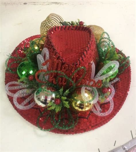 Cool Christmas cowboy hat! | Cowboy christmas, Diy christmas hats ...