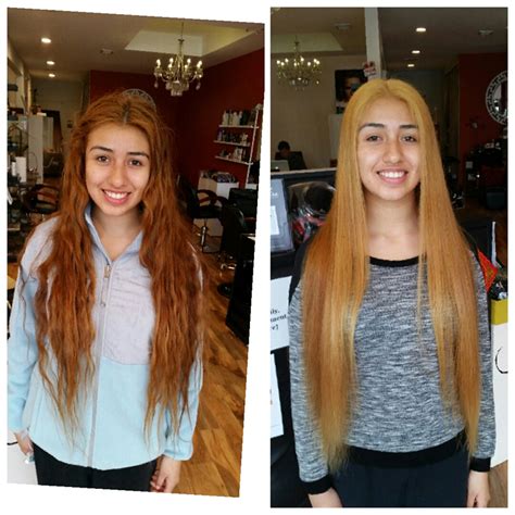 Salon Hair Color Before And After