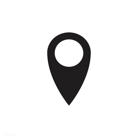 Isolated black map pin icon | free image by rawpixel.com | Pin map, Icon, Map