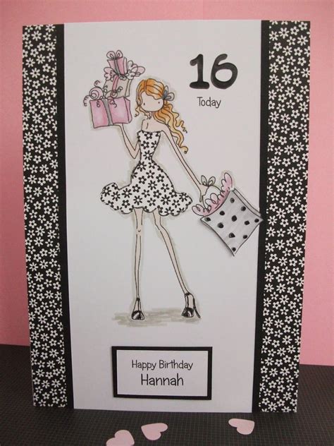 Making The World Sparkle....: Hannah's Sweet 16 | 16th birthday card, Birthday cards, Creative ...