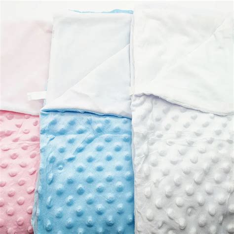 Sublimation Blank Baby Blanket 100% Polyester Blue Pink Thermal Transfer Rug Printing Warm Soft ...