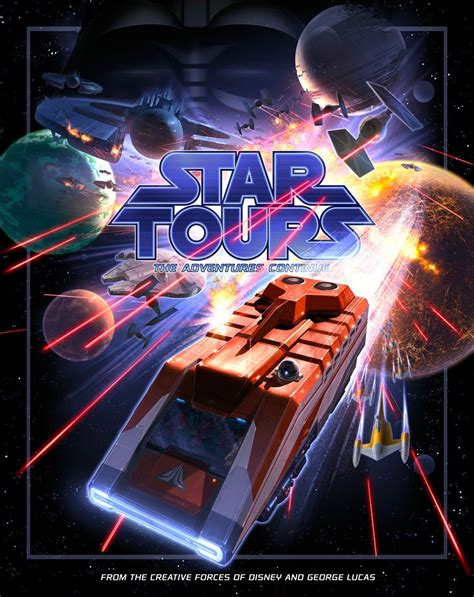 Star Tours Starspeeder 1000 Poster | Star tours disneyland, Disney ...