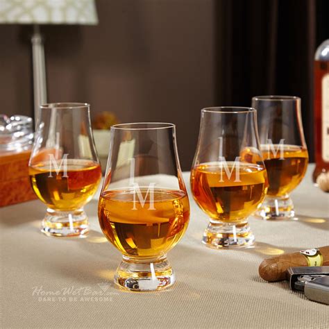 Glencairn Whiskey Glasses Set of 4 Personalized Whiskey