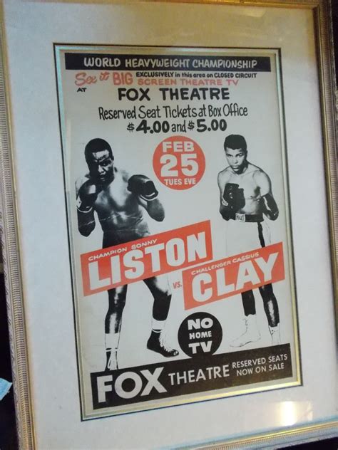 1964 Sonny Liston Cassius Clay poster | Collectors Weekly