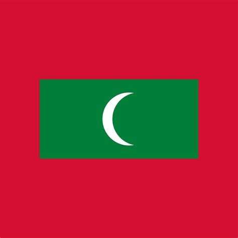 Maldives flag, official colors. Vector illustration. 8972827 Vector Art ...