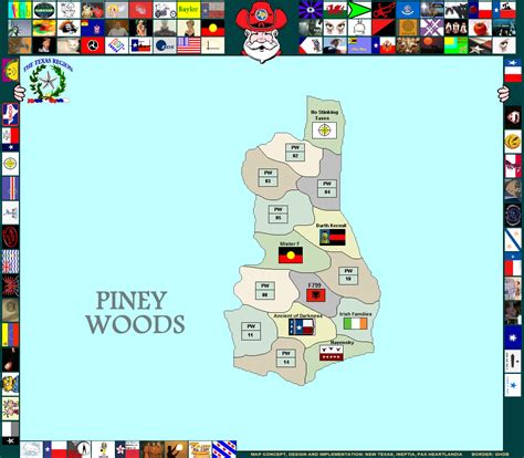 Piney Woods Map