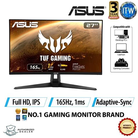 ASUS TUF GAMING VG279Q1A 27" FHD IPS 165Hz, Adaptive-sync FreeSync ...