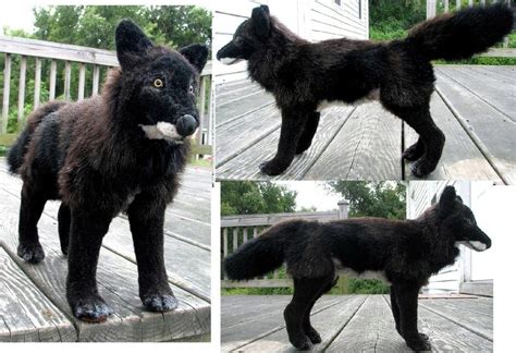 Charity Save Wolves Melanistic Black Wolf Plush Toy