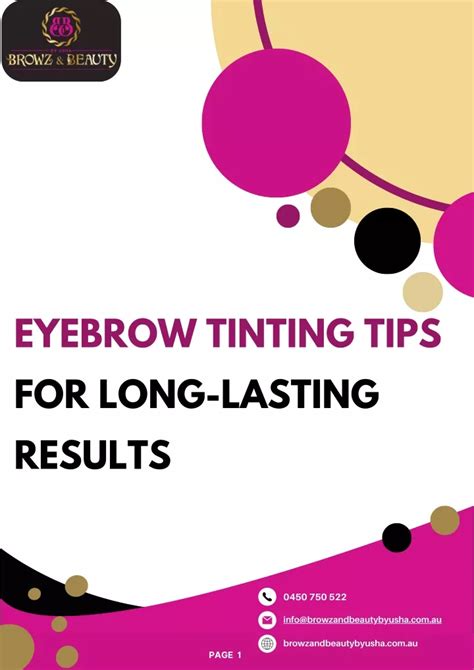 PPT - Eyebrow Tinting Tips for Long-lasting Results PowerPoint Presentation - ID:13277734