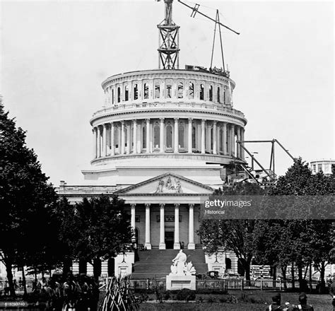 Dome of US Capitol Under Construction News Photo - Getty Images