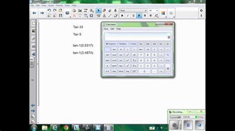 Tangent and using Tangent on a Calculator - YouTube