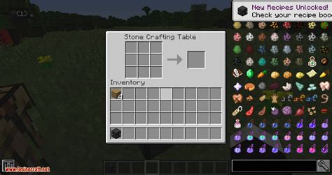 Stone Crafting Table Mod 1.14.4, 1.12.2 (Stone Version of the Vanilla Crafting Table) - Mc-Mod.Net