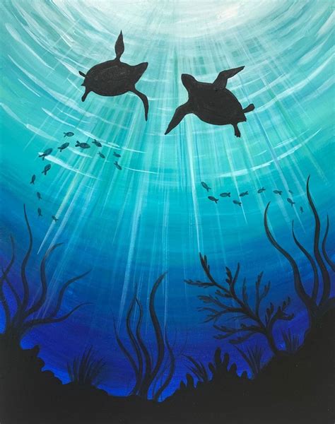 Under the Sea | Diy canvas art painting, Diy canvas art, Painting art ...