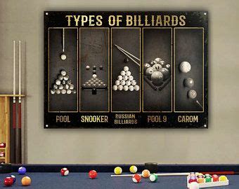 Billiards Sign - Etsy | Billiards, Metal signs, Billiards room decor