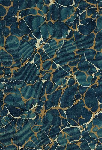 Vintage 19th c. marbled paper, Gold vein Overprinted over … | Flickr