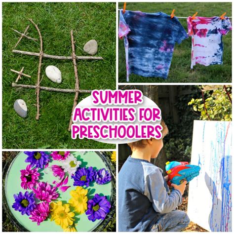 Summer Activities for Preschoolers - Messy Little Monster