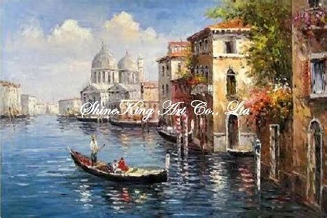 handmade impressionist venice oil painting on canvans fine art painting VEN1067 60x90cm-in ...