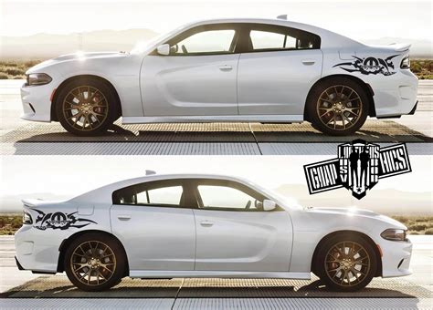 DODGE CHARGER SRT 2x body decals side stickers logo graphics vinyl high quality - Racing Decals