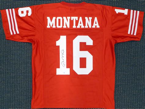 San Francisco 49ers Joe Montana Autographed Signed Framed Red Jersey TriStar