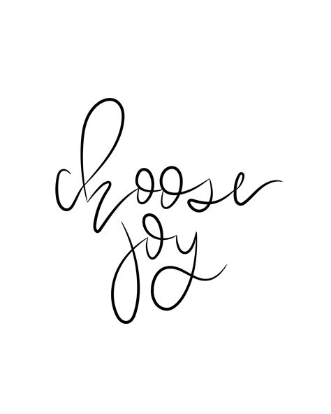 Choose Joy Hand-Lettered Print | Hand lettered print, Choose joy, Joy ...