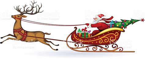 Sleigh And Reindeer Clipart at GetDrawings | Free download