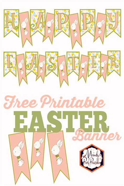 Free Printable Easter Banner | Mandy's Party Printables