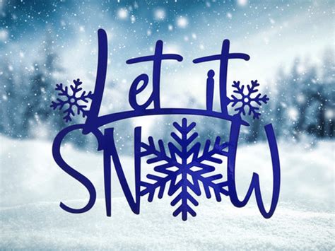 Let it Snow | Metal Wall Decor