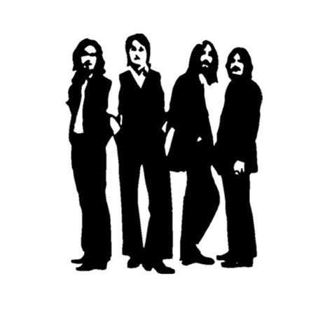 New The Beatles Wall Stickers Singers Figure Wall Decals Wallpaper Art For Bedroom Living Room ...