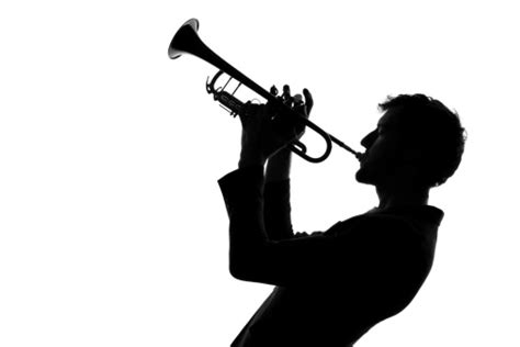 Trumpet Player Silhouette Clipart Toddler