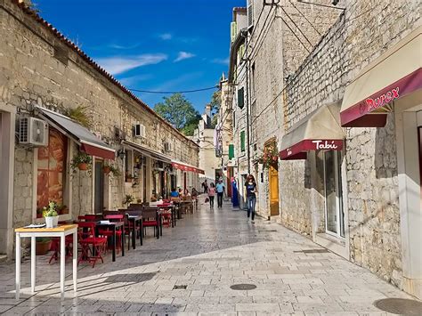 PHOTO: Glistening White Street in the Old Town of Split, Croatia