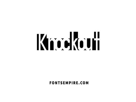 Knockout Font Family Free Download - Fonts Empire