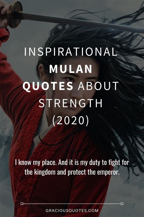 29 Inspirational Mulan Quotes About Strength (2020)